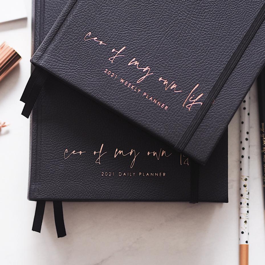 Ella Iconic | 2021 Weekly CEO of My Own Life® Planner | Limited Edition Black